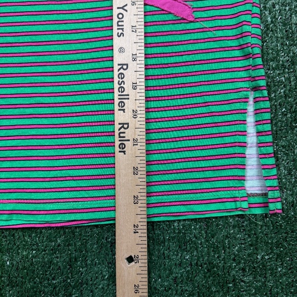 Ragabond Studio T Shirt Women's Size M Green Short Sleeve Striped - Picture 6 of 7